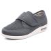 QSXWDCEF Orthopedic Slippers Diabetic Shoes for Swollen Feet Arthritis Edema Adjustable Closure Sandals Extra Wide Velcro Slippers Comfortable Rehabilitation Shoes for Seniors 6 Grey