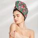 Colorful Cactus Microfiber Hair Towel - Super Absorbent Coral Velvet Wrap for Women | Quick Dry Cap for Long Curly & Thick Hair - Buy Online on GoSupps.com