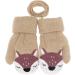 iEasey Cute Baby Winter Knitted Mittens | Fox Fleece Lined Gloves for 0-3 Years | Kids Thermal Ski Snow Hand Warmer | Xmas Gift (Brown/Light Brown) - Buy Online on GoSupps.com