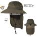 Fishing Hat with Neck Flap | UPF 50+ Sun Protection Bucket Hat for Men and Women - Green - Buy Online on GoSupps.com
