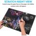 Rainbow Scratch Paper Sketch Pads - 4 Pack Night View Scratchboard for Adults & Kids - 16 X 11.2 Inches - Buy Online on GoSupps.com