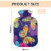 Colorful Butterfly Hot Water Bottle with Cover - 2L Pain Relief for Women & Adults - Hand & Foot Warmer - Buy Online on GoSupps.com