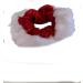 Pritties Accessories Christmas Red Velvet and White Fur Trim Hair Scrunchie Bobble Elastic Hair Band - Buy Online on GoSupps.com