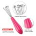 4-Piece Hair Brush Cleaning Tool Set for Home and Salon Use - Pink Plastic Handle - Buy Online on GoSupps.com