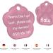 Engraved Pink Dog Tag Paw - 26mm Personalization & 2 Key Rings for Your Pet | International Shipping - Buy Online on GoSupps.com