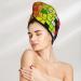 Colorful Tie Dye Microfiber Hair Towel - Super Absorbent & Quick Dry Coral Velvet Wrap for Long Curly Thick Hair - Perfect for Women - Buy Online on GoSupps.com