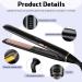 Hyadry Smooth Iron - Ceramic Hair Straightener with 30s Quick Heating Negative Ion Technology LED Temperature Display Dual Voltage Automatic Shut-Off (Black) - Buy Online on GoSupps.com
