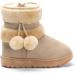 Yeeteepot Baby Winter Booties | Kids Anti-Slip Snow Boots | Soft Soled Toddler Shoes | Beige, 6 UK Child - Buy Online on GoSupps.com