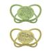 Nip Schnuller Green My Butterfly: pacifier from sustainable raw materials extra flat suction part silicone still -friendly & jaw -friendly.Green size 1 (0-6 months) Green size 1 (0-6 months) green