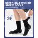 Benirap Cotton Sports Socks for Men & Women | Hiking Running & Bike Socks (6 Pairs) | Breathable Reinforced Design - Sizes 35-50 - Buy Online on GoSupps.com