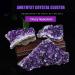 Natural Amethyst Crystal Cluster Rock Crystal Quartz Cluster Amethyst Gemstone Specimen Raw Druzy Geode Quartz Stone Figurine for Reiki Home Decoration 1kg Gift Reiki Crystal Stone (Size : 1.7kg) - Buy Online on GoSupps.com