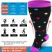 Ancrina Oversize Compression Stockings for Men & Women - Size 5XL-6XL - Ideal for Sports Running Air Travel & Cycling - Black Dot Design - Buy Online on GoSupps.com
