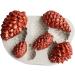 Christmas Pine Cone Silicone Mould Food Grade Widely Used Pine Cone Silicone Mould Silica Gel Easy to Clean Handmade Pine Cone Cake Decor for Kids - Buy Online on GoSupps.com