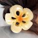 Nubamzy Flower Clips for Hair - Acrylic Strong Hold Hair Clip - Hair Styling Accessories Non-Slip Hair Clips Womens Hair Barrettes for Woman and Girls Yellow - Buy Online on GoSupps.com