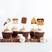 Firefairy S more Cupcake Toppers Happy Camper Birthday Cupcake Toppers S'mores Themed Cake Picks Camping Themed Baby Shower Cupcake Toppers 24Pcs - Buy Online on GoSupps.com