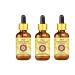 Deve Herbes Pure Coconut Oil Cocos nucifera with Glass Dropper 100 Natural Therapeutic Grade Cold Pressed for Personal Care Pack of Three 100ml X 3 10 oz