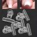50pcs C Curve Nail Extension Clips - Multi-Functional Plastic Nail Art Accessories | Curve Nail Pinching Tool for Perfect Manicures - Buy Online on GoSupps.com