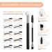 10Pc Eyebrow Stamp Stencil Kit - Smudgeproof Waterproof Brow Trio - Dark Brown-B - Buy Online on GoSupps.com