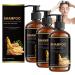 WRANBAO Polygonum Multiflorum & Ginger Shampoo against dryness and hair breakage regulates sebum production and removes dandruff moisturizing ginger shampoo cares for hair from the root 3 pieces 3 pieces