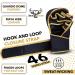Beast Rage MMA Gloves for Men & Women - Adjustable Wrist Support Open Palm for Martial Arts Grappling and Sparring | S/M Gold - Buy Online on GoSupps.com