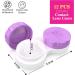 12-Pack Compact Colored Contact Lens Case - Multi-Color & Leak-Proof - Travel & Home Storage - Buy Online on GoSupps.com