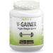 Nutri + Carbohydrate Protein Powder 2000g with Strawberry Cream Taste - Weight Gainer Vegan for Weight Gain - Nutri-Plus V-Gainer Mass