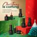 Modelones 8-in-1 Builder Nail Gel Set - 6 Colors Sparkle Green Glitter Gold Silver Builder Gel Polish for Christmas Gifts - Buy Online on GoSupps.com