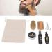 Kosdfoge 7-Piece Partial Beard Care Set for Men | Shampoo Oil Balm Brush & More | Perfect Christmas Gifts for Fathers - Buy Online on GoSupps.com