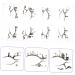 VINTORKY 4 Pairs Halloween Eyeliner Stickers Decor Eyeshadow Halloween Makeup Tools Eye Makeup Decals Black - Buy Online on GoSupps.com
