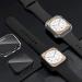 2 Pack Apple Watch Series 8/7 45mm Case & Screen Protector - Clear Hard PC Bumper with Tempered Glass Film - Anti-Scratch & Ultra-Thin Cover by EWUONU - Buy Online on GoSupps.com
