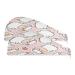 Carrot Lamb Dry Hair Cap 2 Piece Quick Drying Towel Set with Button Headband Super Absorbent Soft & Comfortable