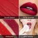 Long-Lasting Velvet Lipstick Set in Deep Ruby, Rose Red, Nude Pink - Smudge Proof Matte Lip Stain Makeup for Women - 5Pcs Pack - Buy Online on GoSupps.com