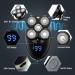 5 in 1 Electric Head Shaver for Bald Men - IPX7 Waterproof Adjustable & Rechargeable Razor | Unisex Hair Trimmer with 5 Floating Heads - Buy Online on GoSupps.com