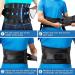 Back Brace with Warm Lumbar Pad - Ergonomic Waist Support for Lower Back Pain Relief | Medium Black | Ideal for Work & Sports - Buy Online on GoSupps.com