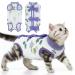 PUMYPOREITY Cat Recovery Suit Cat Vest after Surgery Wound Surgery Recovery Suit Cotton Kitten Bodysuit Post Surgery Onesie for Female/Male Cats Medical Vest E-Collar Alternative(Purple XS) XS Purple