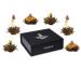 Creano tea flower mix 6 blooming tea "Black tea" in a noble magnetic box with silver embossing Black tea 6 pieces (1 pack)