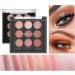 9-Color Eyeshadow Palette | Glitter Eyeshadows Neutral Eye Shadow Pallet Highly Pigmented Makeup Accessories for Women Girls Uwariloy 02# - Buy Online on GoSupps.com