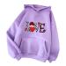 Yihaojia Christmas Hoodies for Women Cute Xmas Tree Print Sweatshirt Long Sleeve Hooded Pullover Shirts Holiday Xmas Purple#4 XX-Large