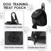 FuninCrea Dog Treat Pouch Bag with Poop Bag Dispenser - Oxford Cloth Training Bag for Walking & Travel (Black) - Buy Online on GoSupps.com