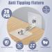 ERPMLYO 20 Sets Child Locking Cabinet Tilting Protection - Anti-Tipping Furniture Straps for Baby & Pet Safety | Wall Anchor without Drilling - Buy Online on GoSupps.com