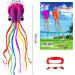 HENGDA KITE: Large Easy Flyer Octopus Kite for Kids - 31 Inches Wide - Perfect for Beach or Park - Orange & Purple - Buy Online on GoSupps.com