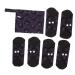 Gleavi 1 set of women always pads size 3 washable menstruation Additional cover Mama Slip inlays Reusable period pad 72 kt mother portable warp-pad bamboo carbon