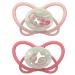 Nip Schnuller My Butterfly Night Green: Schnuller from sustainable raw materials extra flasher suction part still-friendly & jaw-friendly silicone light red size 2 (5-18 months) Green Night size 2 (5-18 months) red