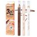 Eyebrow Concealer Pencil | Eyeliner Pencil Long-Lasting Brow Tint Silkworm Set Contouring Eye Makeup Pencil for Outgoing Prom Vacation Dating Shopping Kumprohu 1#
