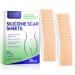 RTBYUE Silicone Scar Sheets - Scar Removal Treatment  Scars Tape  Strips for Acne Scars Healing Keloid Surgery  C-Section Burn  Tummy Tuck- Scar Removal Treatment Sheets(3 X 1.6 Inch-20PCS)