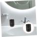 Garneck 4-Piece Black Porcelain Drinkware Set - Stylish Brush & Cup Storage for Home Washbasin & Worktop | 11x7.7cm - Buy Online on GoSupps.com