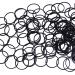 1000 Mini Natural Rubber Bands Small Black Soft Elastic Bands Hair Thick Strong Ties Bands for Kids Women Hair Braids Hair Ponytail Hair Wedding Hairstyle and More (Black)