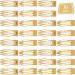 30 Pieces Double Grip Hair Clips Metal Snap Hair Barrettes for Women Girls Hair Making (Gold)