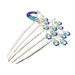 Diamond Phoenix Hair Comb Rhinestones Flowers Vintage Bridesmaid
