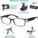 OuShiun Reading Glasses with LED Light | Blue Light Blocking Anti Eyestrain | Illuminated Black 2.0x Readers - Shop Internationally! - Buy Online on GoSupps.com